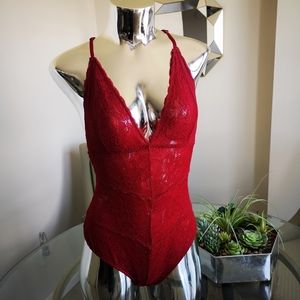 🌹Dynamite Red Lace Bodysuit 🌹